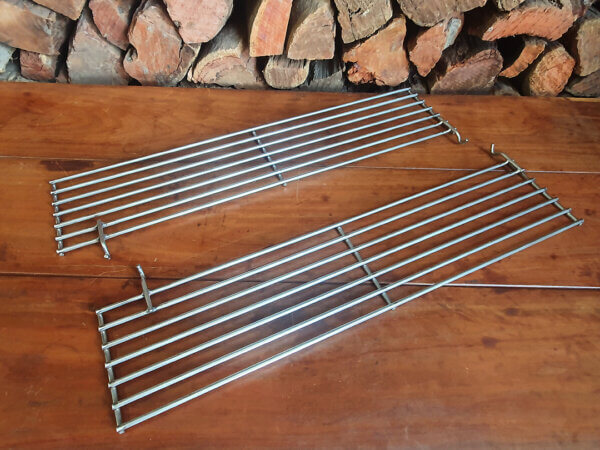 OZSPIT & BBQ™ 155 XL700 Slimline Stainless Steel Single Bar Grill Wing Extensions - Ozspit & BBQ™