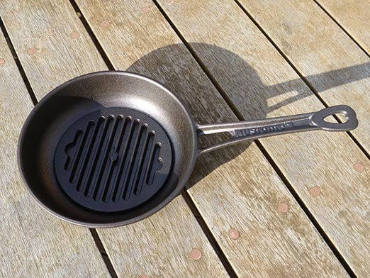 SET: Cast Iron Sauteuse Pan & Small Pan Grill-it - Solidteknics