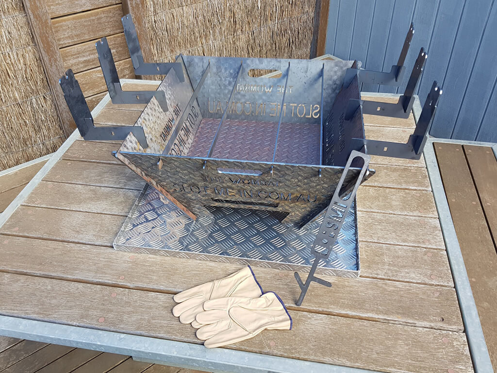 The Wombat Fire Pit & Camp Cooker™